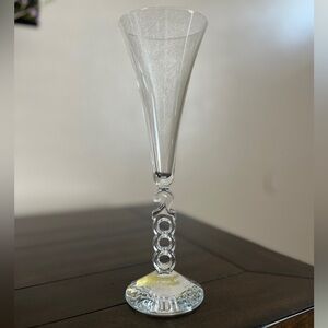 Vintage Cristal D'Arques Millennium 2000 Champagne Flute 10.25” - NWOT